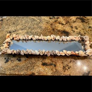 Seahell mirror decorative tray